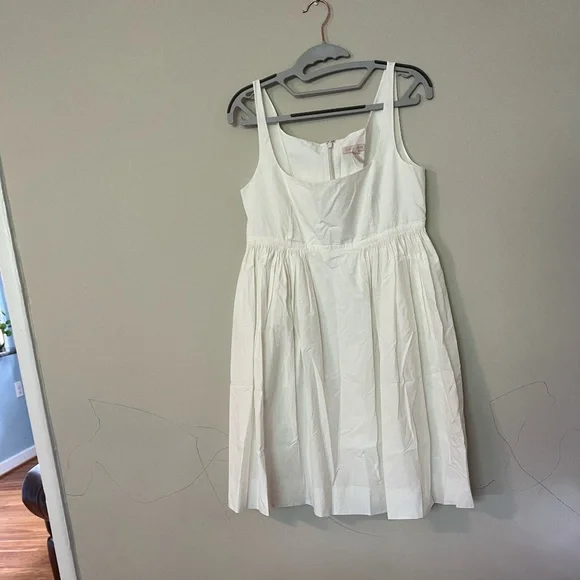 white christmas dresses White Embroidery Sleeveless Callahan Dress